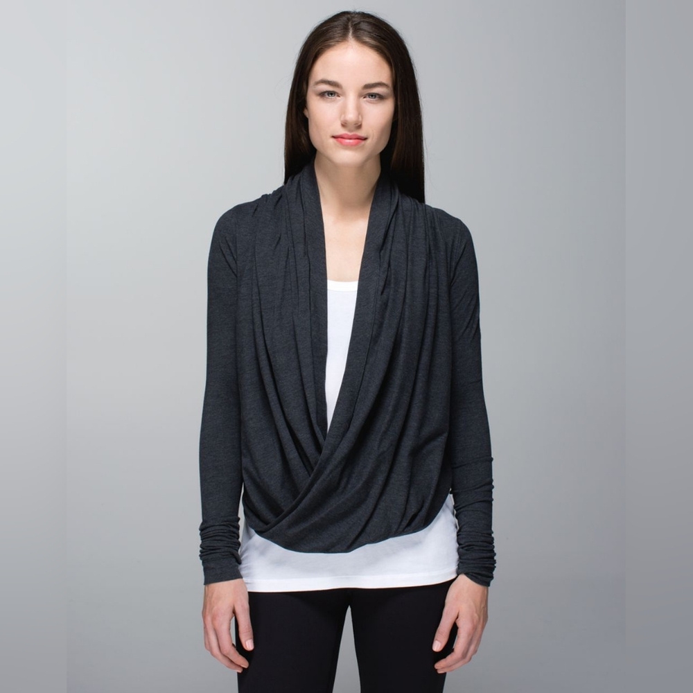 Lululemon Iconic WrapHeathered Black (First Release) size 6
